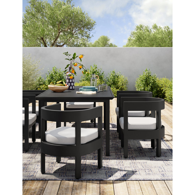 Modern metal cheap outdoor dining table